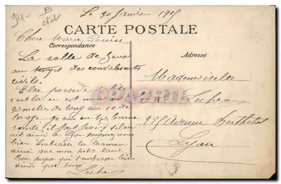 Saint-Maurice (Seine) — Asilo Nacional dos Convalescentes — Sala de Jogos — Editor ELD, n° 94-B — Verso