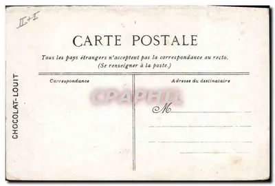 Le Gaulois — Bateau de la classe de la classe — Editado para el CHOCOLAT-LOUIT — Reverso