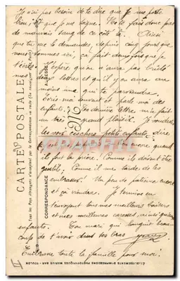 Cruzador de guerra Gauleois — Marinha Militar Francesa — editor A. Ressé — Verso