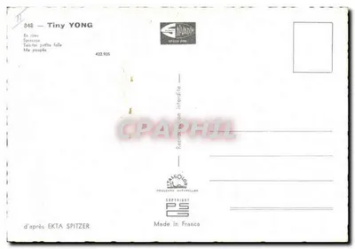 Mała YONG — W marzeniu, Syracuse, Cicho, mała głupiutka, Moja lalka — Wydawca SALVADOR, nr 432.905 — Rewers
