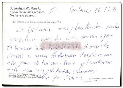 Manuel Manney — śpiewak — Wydawnictwo Cap Théojac, Kolekcja Limon — Rewers