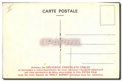 Génétta — Tobler — Walt Disney — editor Tobler, número de série não visível — Verso