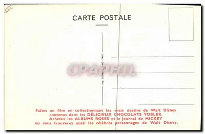 Danchita — personagem de Walt Disney — Tobler — Verso