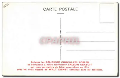 Michel — desenho de Walt Disney — Tobler — Verso