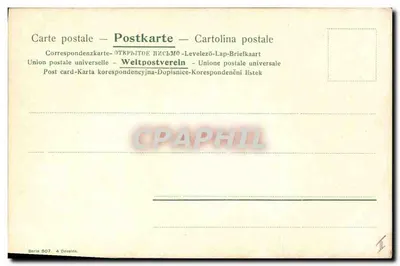 Crianças pescando em um rio — Série 507 — 4 Desenhos — Verso