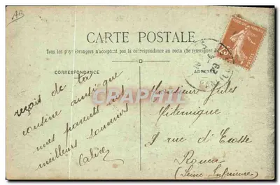 Chelles — A pesca na Marne — IMP. A. Faucheux, Chelles. — Verso