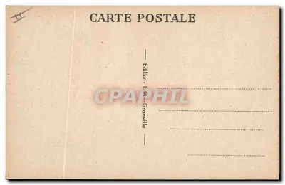 Dois homens pescando na floresta — Maurice Henry — Edição E. D. Granville — Verso