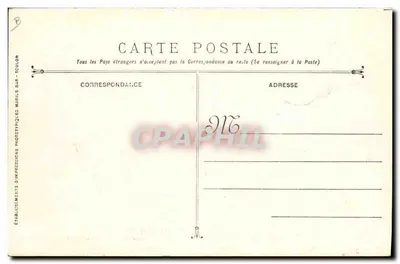 Funérailles des victimes de l'Explosion du Cuirassé LIBERTE — Arsenal de Terre — Éditeur : Etablissements d'Impressions Phototypiques Marils Bar - Toulon, n°12 — Verso