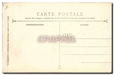 Funérailles des victimes de l'Explosion du Cuirassé LIBERTE — Arsenal de Terre — Éditeur : Établissements d'Impressions Phototypique MARIE B.A.R. - TOLON — Verso