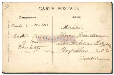 Funerais solenes dos MARINS NANTAIS — Vitimas da Catástrofe do Cuirassado "Liberté" — Editora: Héloïse A. Dugès, Nantes — Verso