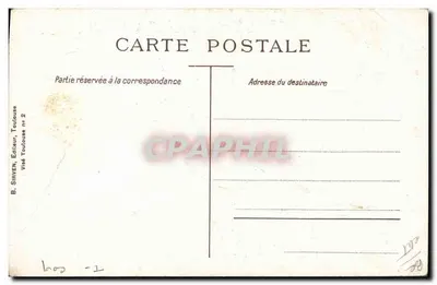 Tarjeta postal antigua Gallo Canto de la Victoria — Reverso