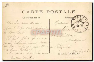 Vincennes — Militair ziekenhuis Bégin, rust van herstelende soldaten — E. M. n°333 — Achterkant