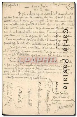 Bitwa na Marnej (6–12 września 1914) — St-Dizier (Hte-Marne) — Pokój dla rannych — Reprodukcja zabroniona — Rewers