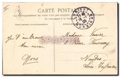 Cruzador guichet "La Gloire" — 1835 — editor HLM — Verso