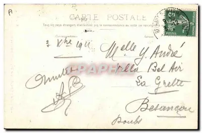 L'ALSACE — Seu Bandeira é sempre a da França — A. e H. C., n° 6009 — Verso