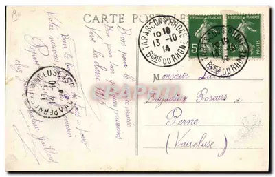 A Tríplice Entente — França, guardamos nós. — Editor Barabino, 38 Rue d'Aubagne - Marselha — Verso