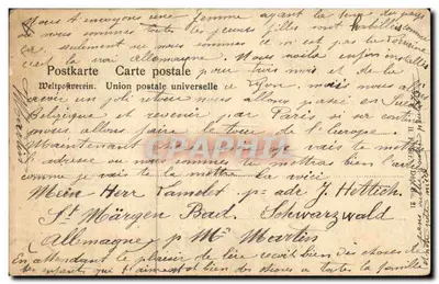 Lothringerin — Lorena — editor não identificado, número de série não visível — Verso