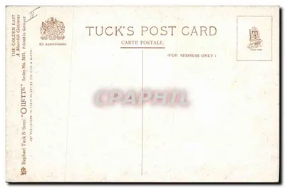 A Porta de Marrakech — Vista da porta da cidade — Tuck & Sons, série 321 — Verso