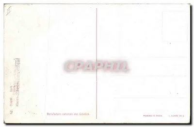 Cena oriental — ilustração — Manufacture nationale des Gobelins, Paris — Verso