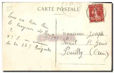 NANTUA — Rybactwo na Échatou — F. Vialatte, fot. Oyonnax — Rewers