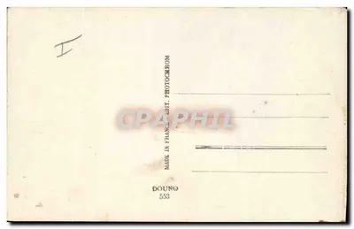 Kury i kolorowe jajka — scena z wsi — DOUNO 553 — Rewers