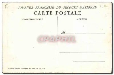 O galo e o leão — cena de guerra — Surand 1916 — Verso