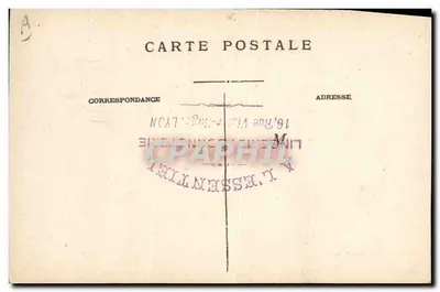 LYON — Gare des Brotteaux — Rapatriement des grands blessés (21 września 1915) — S. Parros, wydawca — Lyon — Rewers