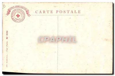 Zouaves com sua «barda» — Sociedade Francesa de Socorro aos Feridos Militares — Figeac, 1915 — Verso