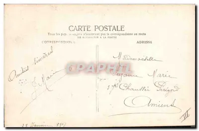 A Fé — Deus protege a França — Arjalew, Croix-Saint, Paris — Verso
