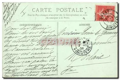 Militaire vloot — "La Gloire" (Geschilderde kruiser) — LL. — N° 224 — Achterkant