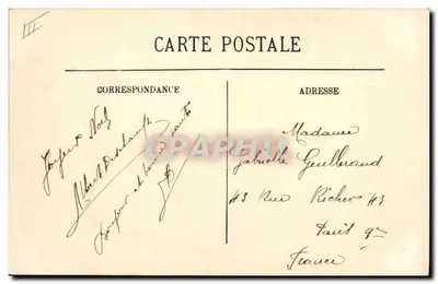 Marine de guerre — "La Gloire", croiseur-cuirassé — LL. — n°16 — Verso
