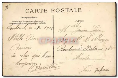 Marinha Nacional — "Gloire", Cruiser-Couraçado — Editor: L. 2045 — Verso