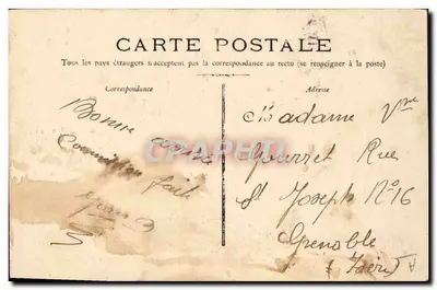 Marine Française GAULOIS — cuirassé d'escadre — éditeur non identifié, n° 328 — Verso