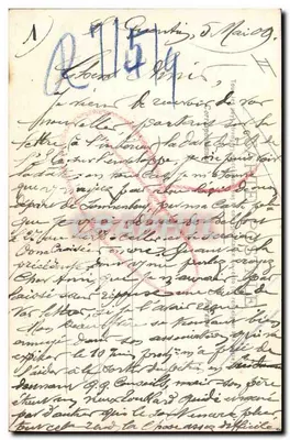 Bilhete postal antigo Folklore Alsace Alsacienne — Verso