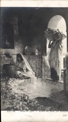 Zbieranie róż — Salon 1908, autor Roudolphe ND