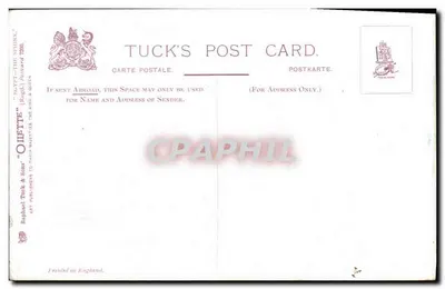 Mulher carregando água — Sujeto de arte — Tuck & Son, n° 720 — Verso