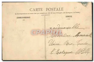 Jovem mulher dormindo — Grasse Matinée — Fototipia A. Bergeret & Cie, Nancy — Verso