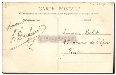 Gargouille da Igreja Notre-Dame-des-Marais, Villefranche-sur-Saône — Livraria do Centro, Chamblion, editor. Rue Nationale, 189 — Villefranche-sur-Saône — Verso
