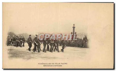 Funérailles de Félix Faure — Députation d'officiers
