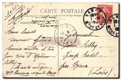NANCY — Obsèques de Son Eminence le Cardinal MATHIEU, 50 Octobre 1908 — Imprimeries Réunies, Nancy — Verso