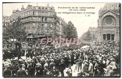 Funérailles de M. Chauchard — 10 juin 1909 — C. M.
