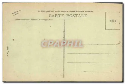 Busto de Pasteur — Editor P.C., Paris — Número de série não visível — Verso