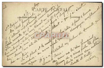 Saint-Dizier — Hospital temporário de Brunswick — O.J. n°3051 — Verso
