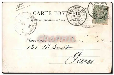 Le Gaulois — incrociatore — A. Couturier, fot. edito da Taulon — Verso