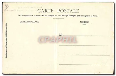 O "Gaulois", encouraçado de esquadra — Coleção Artística 3204 — Edição Gilletta, fot., Nice — Verso