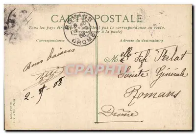 O encouraçado francês "La Gloire" — editora A. V. & Cie, Paris — Verso
