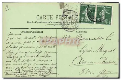 Marinha de guerra — "La Gloire" (Cruiser Cegado) — LL. — N° 124 — Verso