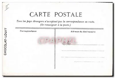 Le Gaulois — Torpedero de primera clase — Editado para el CHOCOLAT-LOUIT — Reverso