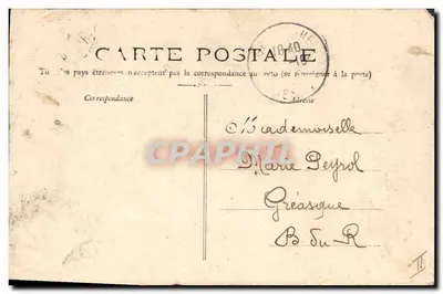 Marinha Militar Francesa "HOCHÉ" Couraçado de Esquadra — série 329 — editor não identificado — Verso