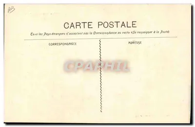 Buque de guerra francés "Le Hoche" — serie 962 — Guende fot. Marsella — Reverso